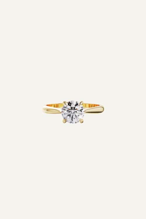 Round diamond engagement ring Nova in Fairmined 18-karat gold